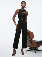 Camiseta casual negra sin mangas para mujer, top Y2K, regalo para mujer - details 5