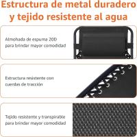 Silla Gravedad Cero, 110 x 66 x 49 cm, Azul - details 10
