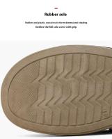 Zapatos deportivos informales a la moda para hombre, suela de goma transpirable, parte superior de PU flexible antideslizante, cierre con cordones para todas las estaciones - details 7