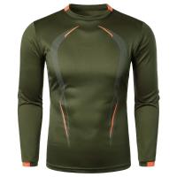 Ropa de entrenamiento físico de secado rápido de manga larga para hombre de otoño, camiseta deportiva ligera y transpirable para exteriores para hombre - details 6
