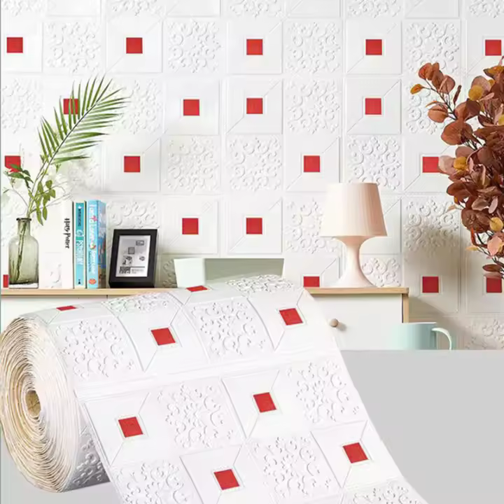 Paneles de Pared de Ladrillo 3D Impermeables 70cm*1m Ideal para Sala de Estar, Dormitorio, Cocina Decoración - 1