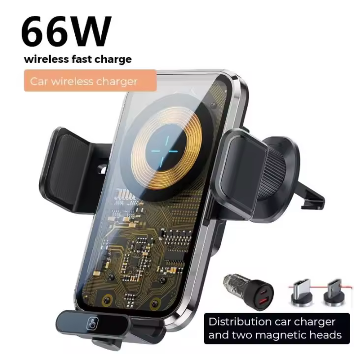 Cargador de coche inalámbrico, soporte de carga rápida Bothlin 3 en 1, sujeción automática de piezas de automóvil - 1
