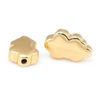 Espaciador de arco iris y Luna de latón, Color oro de 18K, paloma, estrella, nube, cilindro, pulsera ovalada, cuentas, fabricación de joyería, accesorios Diy - details 37