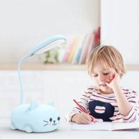 Mini luz nocturna con forma de cerdo para mascotas, lámpara LED plegable con carga USB, lámpara de mesa pequeña para aprendizaje de estudiantes, protección ocular, lámparas para libros, decoración de cabecera - details 2