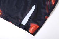 BUNO-Conjunto de dos piezas con estampado de fuego para mujer, chaleco sin mangas con pecho envuelto, minifalda con abertura en la cadera, ropa de calle informal - details 12