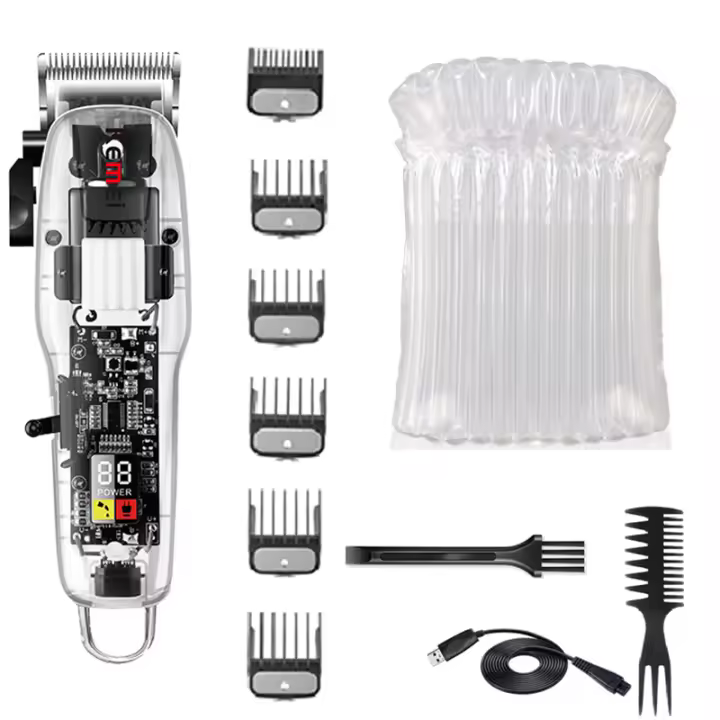Kemei-cortadora de pelo inalámbrica NG108 para hombre, potente cortadora de pelo eléctrica profesional, recargable, herramienta de corte de pelo y barba - 1
