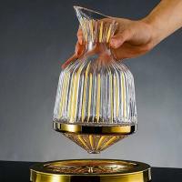 Taza giratoria de 360 ​​grados de 1500ml, dispensador de botellas, botella de vidrio, aireador de vino, espejo, tarro, decoración de barra de regalo - details 5