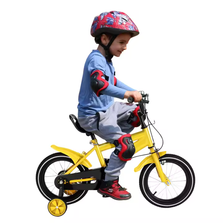Bicicleta infantil de 14 pulgadas para niño y niña, 3 a 6 años, con ruedas de entrenamiento - 1