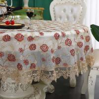 Battilo - Mantel ENCE rectangular comedor lujosa funda bordada para mesa de centro, decoración del hogar y bodas - details 9