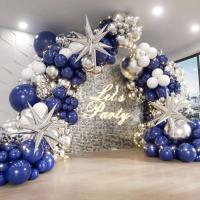 Kit de Arco de Globos Blancos y Dorados Decoración de Fiesta de Boda, Aniversario, Cumpleaños - details 1
