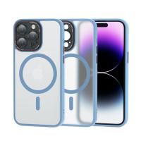Funda de Teléfono Magnética Profesional MagSafe de Carcasa Dura a Prueba de Golpes para iPhone 14 12 13 15 Pro Max/Plus Carga Inalámbrica Mate Semi-Transparente Anti-choque - details 7