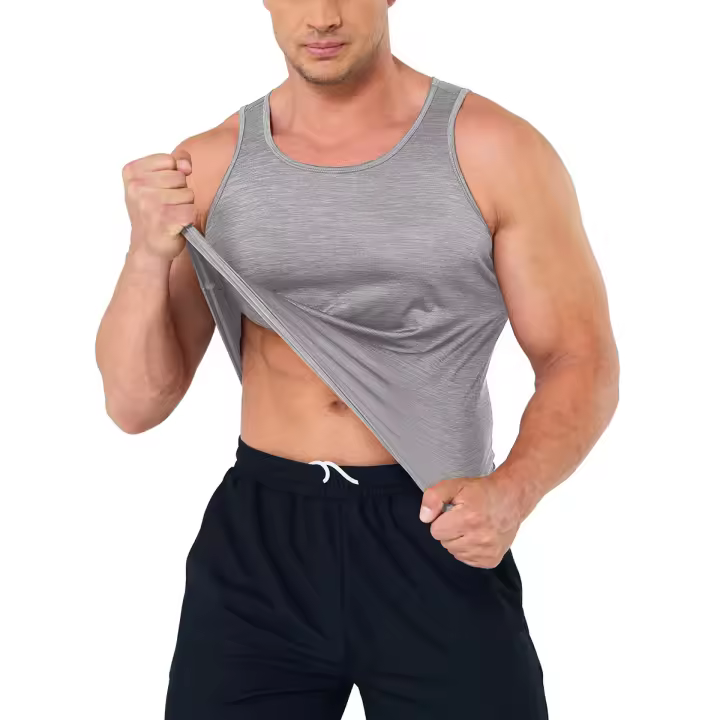 MAGCOMSEN Camisetas de tirantes deportivas de secado rápido para hombre Gyms Tees - 1