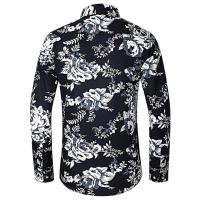 Camisas Casuales para Hombres Impresión de Moda, Elástica, Sin Hierro, Talla Grande - details 9
