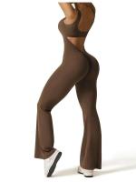Monos de Yoga de Espalda Descubierta Estilo de Gimnasio Sexy para Mujeres - details 3