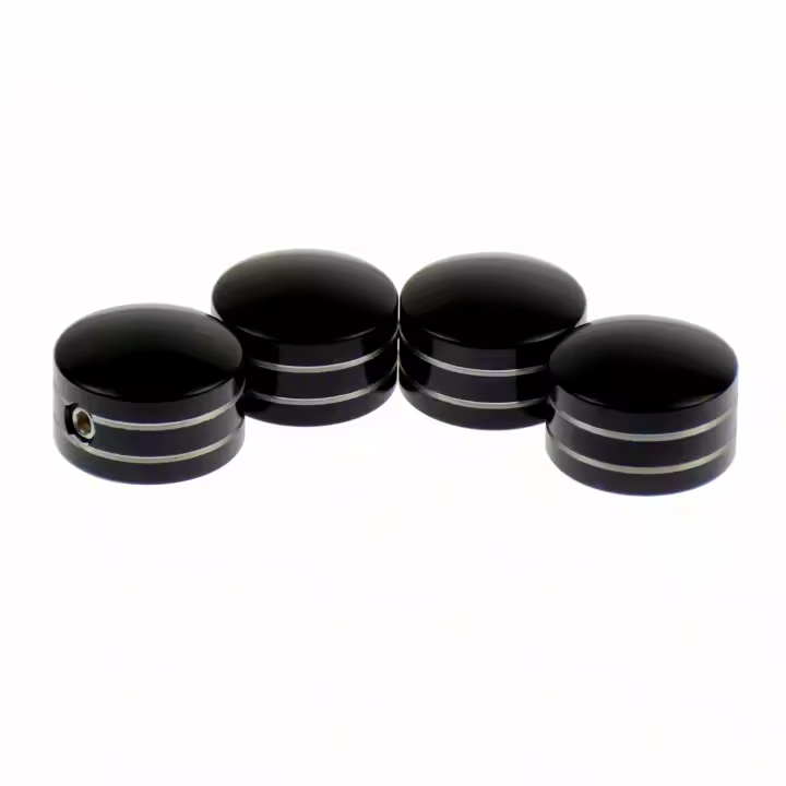 Tapa de cabeza de bujía de motocicleta, cubierta de perno, 4 piezas, negro/cromo, para Harley Sportster XL883 XL1200 48 Touring Street Glide 99-17 - 1