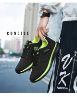 Zapatos de punto para correr para hombre, zapatillas de deporte informales a la moda para hombre, zapatillas deportivas transpirables atléticas para gimnasio, zapatillas ligeras para correr - details 12