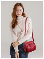 Color sólido moda remaches cremallera señoras teléfono móvil bolso simple suave cuero hombro pequeño bolso cuadrado - details 0