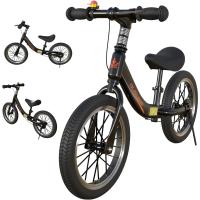 Bicicleta Sin Pedales con Freno de 2-6 años, Bici Equilibrio de 14 Pulgadas con Caballete y Timbre, Altura de Sillín Regulable, hasta 40kg, Juguetes para Niña y Niños - details 7