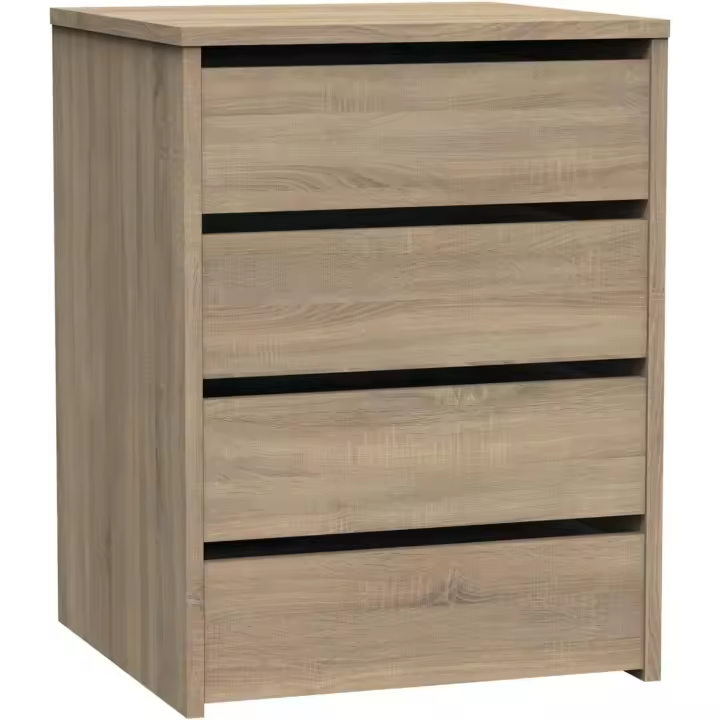 Cajonera 4 Cajones, Cómoda Dormitorios, Despachos, Interior Armario, Roble Cambrian, 63,5x46x45cm (Alto x Ancho x Fondo) - 1