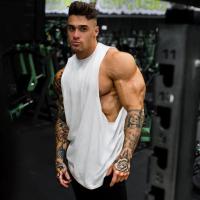 New Plain Tank Top Men Bodybuilding singlet Gym Stringer Sleeveless Shirt Blank Fitness Clothing Sportwear Muscle Vest - details 23