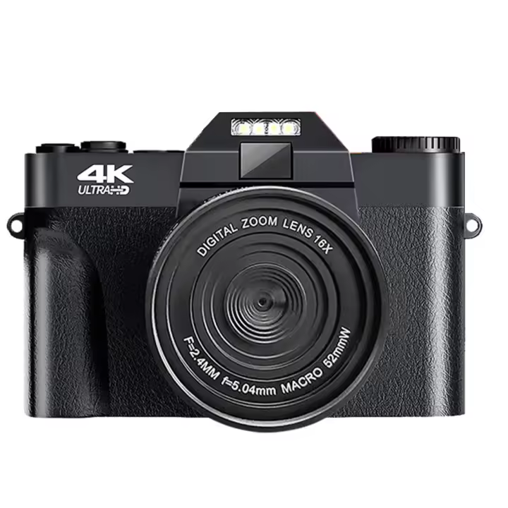 Cámara Digital 4K 48MP Zoom 16x Grabación en Pantalla Invertida Vlog de YouTube - 1