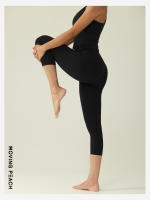 Pantalones Capri de melocotón móvil, pantalón de Yoga de cintura alta, suave, Fitness, recortado con bolsillo, ACT - details 14