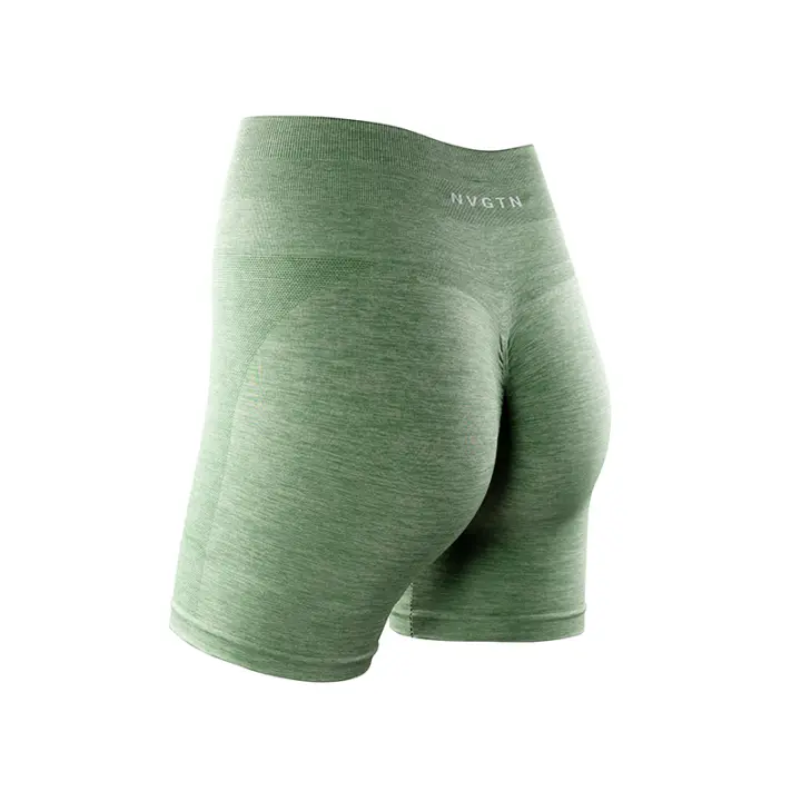Pantalones Cortos de Yoga Ampliados NVGTN de Spandex para Mujeres Ropa de Gimnasio Suave para Entrenamiento - 1