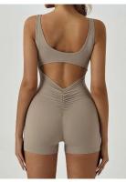 Mono de Yoga sin Espalda HBC Conjunto Deportivo de Un Pieza con Almohadillas para el Pecho para Mujeres Traje Deportivo de Gimnasio - details 9