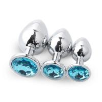Juego de Plug Anal de Metal 3 Pcs Set para Mujeres/Hombres/Parejas Juguetes Sensuales para Adultos - details 7