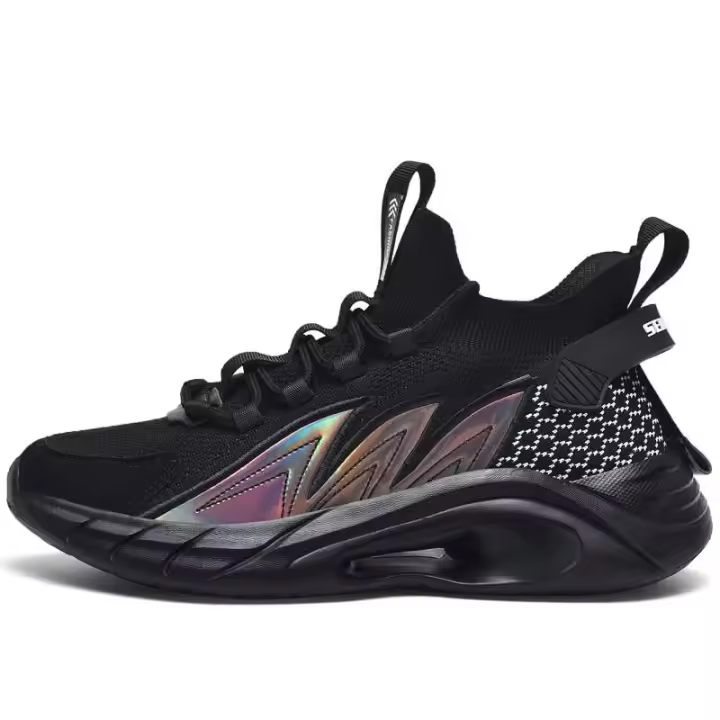 Zapatos de baloncesto de cuello alto para hombre, deportes de aire de aro de marca de calidad de nuevo diseñador, regreso a la escuela - 1