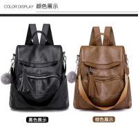 Mochila antirrobo de cuero vintage suave para mujer, mochila de trabajo de gran capacidad, bolso de hombro informal para mujer - details 5