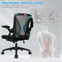 Silla de Oficina Ajustable en Altura Respaldo de Malla Transpirable Regulable en Ángulo - details 4