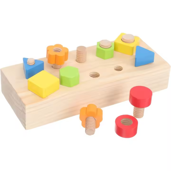 Juego de Tornillos Geométricos Juguete de Desarrollo Temprano para Niños - 1