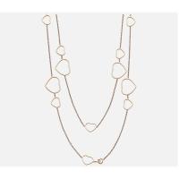 Сhорагd. ™ Collar Sautoir Happy Hearts, oro rosa ético, diamantes, nácar - details 3