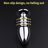 Leten Vibrador de Metal con Control Remoto Inalámbrico Vibradores Dilatador Anal para Hombres Adultos Coqueteo Masturbación Adultos. - details 4