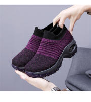 Zapatos deportivos ultraligeros tejidos con colchón de aire para mujer para exteriores, zapatos para caminar un diario - details 12