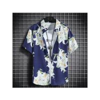Ropa de playa para hombre, conjunto de 2 piezas, camisa hawaiana y pantalones cortos de secado rápido, ropa de moda para hombre, trajes informales estampados de verano - details 10