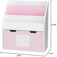 Librería Gris con contenedor con Ruedas, L. 62,5 x l. 30 x H. 70 cm (JJ1044) - details 14