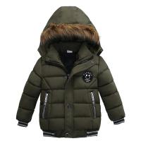 Chaqueta de Piel Cálida con Cuello de Piel para Niños Moda de Invierno con Capucha y Cremallera - details 15