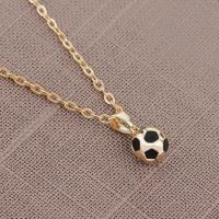 Nuevo Hip Hop hombres Hippie hombre deportes moda collar fútbol colgante collar cadena de aleación balón de fútbol collar joyería regalo - details 6