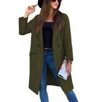 Abrigo largo de lana para mujer, abrigo de moda, prendas de vestir exteriores femeninas, Otoño e Invierno - details 2