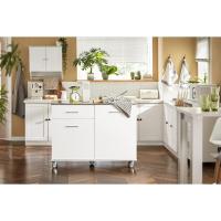FKW47-W Carrito de Servir Carrito Auxiliar Cocina estantería de Cocina Carrito de Cocina móvil 100 x 92 x 45 cm Blanco ES - details 48