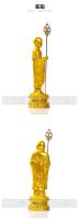 Estatua de Bodhisattva de resina, cuerpo dorado, montaña Jiuhua, Ksitigarbha, salón de Buda, decoración del hogar - details 4