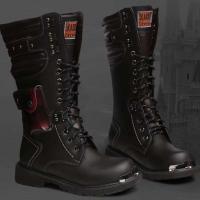 Señal de entrega Caza al aire libre Zapatos de trabajo duraderos de gran tamaño Botas de motocicleta de cuero - details 1