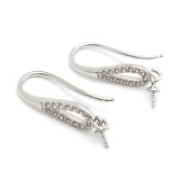 Latón color oro de 18 quilates, compatible con cuentas de medio agujero con ganchos de medio pasador para pendientes, joyería de alta calidad, accesorios para manualidades. - details 49