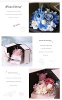 Joyero Rosa eterna de doble apertura, regalo para el día de la madre, cumpleaños y San Valentín, de hija e hijo a mamá - details 1
