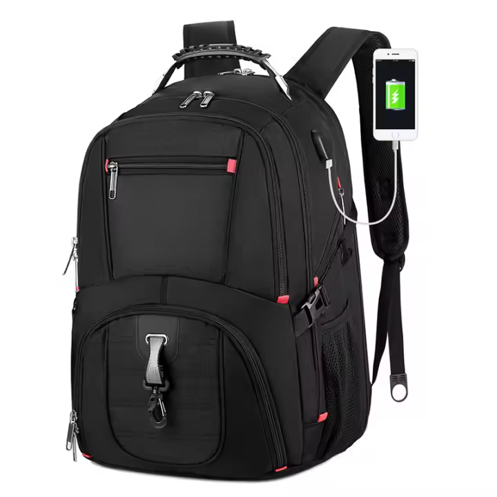 Mochila antirobo de Viaje para hombre,de Gran Capacidad,Ideal para Viajes,Resistente al Agua,con USB - 1