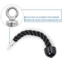 Cuerda de tracción para Fitness de un solo mango, cuerda de tracción multifuncional para tríceps, equipo de gimnasio estable para ejercicio - details 11