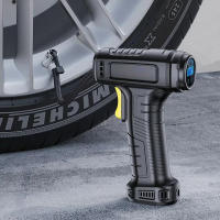 Compresor de aire portátil de mano, bomba inflable inalámbrica con cable de 120W, inflador Digital de neumáticos - details 0