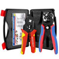 Cortador de cables de trinquete autoajustable Hexagonal, crimpadora automática multifuncional, herramientas de pelado - details 1